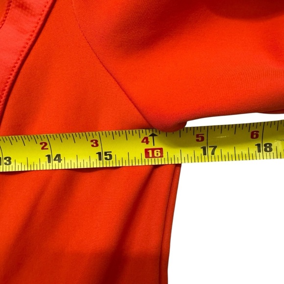 Athleta Orange Red Verbier Jacket Hooded Full Zip Sporty Athletic Soft Shell S - Picture 5 of 6